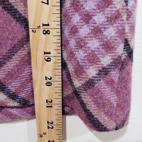 Talbolts Wool Blend Skirt Size 12 Pink Plaid Academia Preppy Casual Collegiate - Picture 14 of 14
